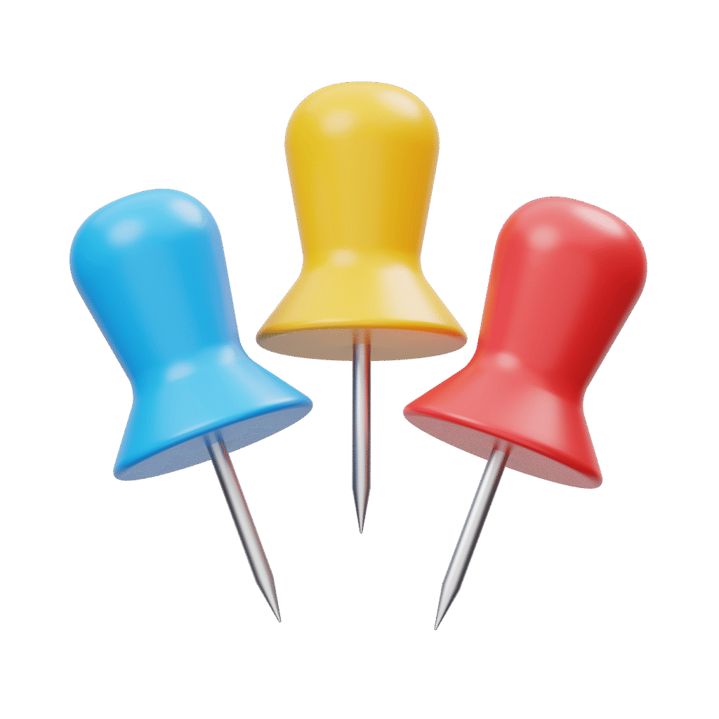 3D location pins icon representing dental marketing competition in Dubai UAE