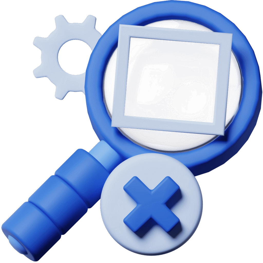 3D question mark icon for wrong keyword targeting in dental marketing