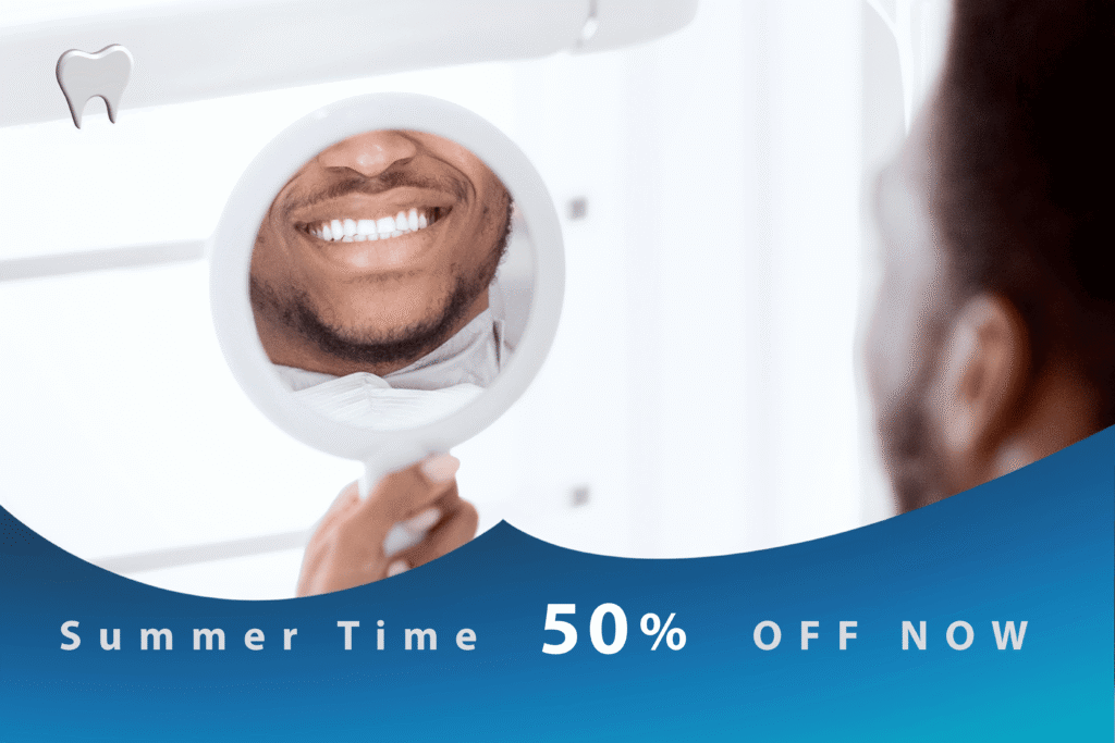 Summer dental promotion special offer 20 percent off