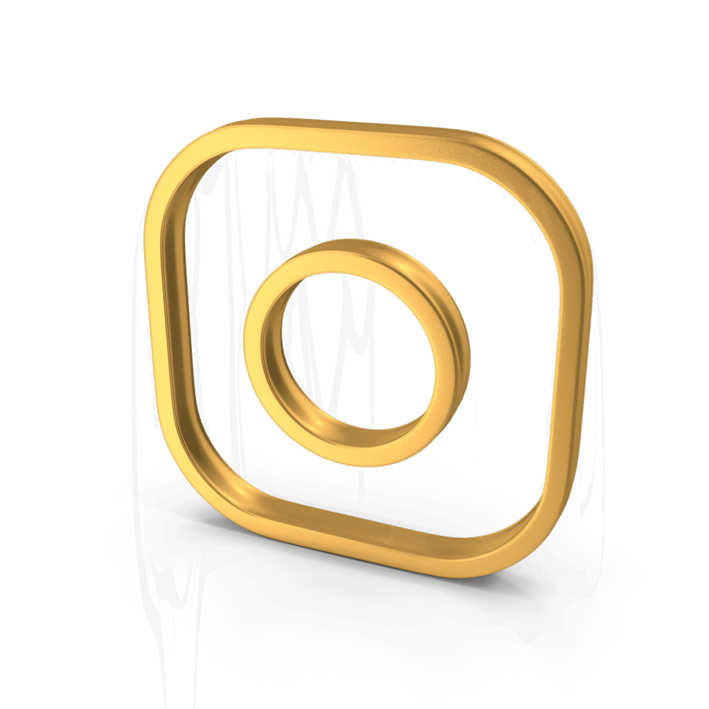 3D Instagram icon for dental clinic patient acquisition and social media marketing in UAE
