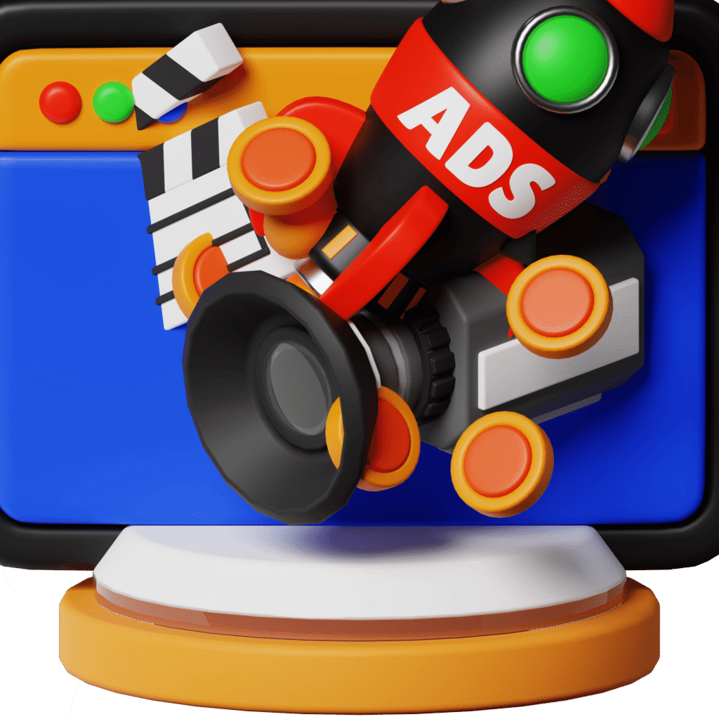 3D Meta Facebook Instagram advertising icon for dental clinics