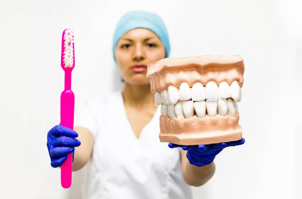 Dental education and oral hygiene tips visual content