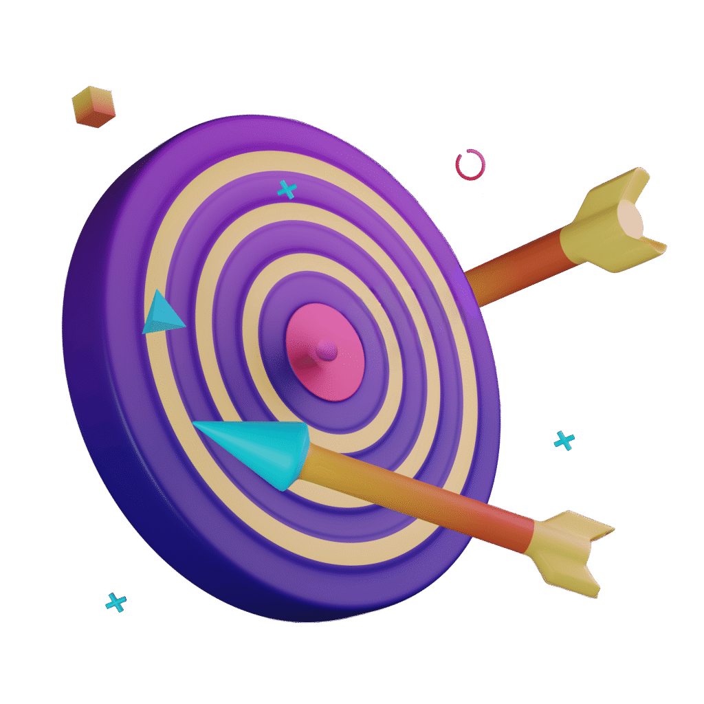 3D target audience icon for dental social media management UAE